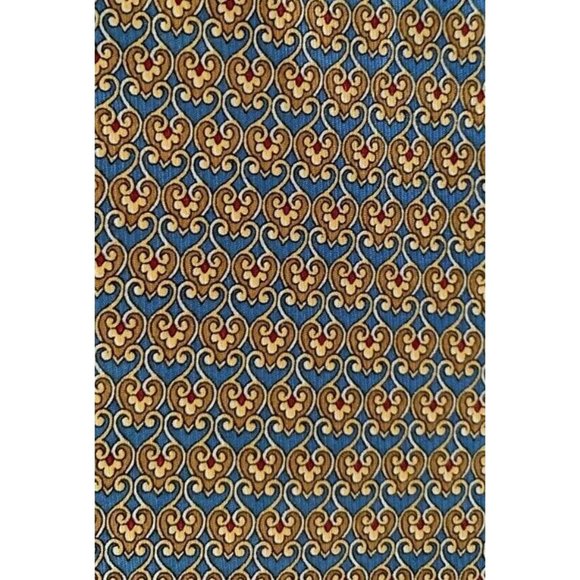 BALENCIAGA PARIS Yellow Geometric Tie 100% Silk Made In France 57"/ 4" EX COND - Picture 6 of 6